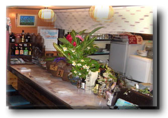 居酒屋島菜店内